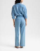 Linen Blend Chambray Belem Trousers - New Arrivals | Women's Clothing | 