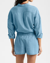 Pantaloncini Bahia in Chambray misto Lino | 