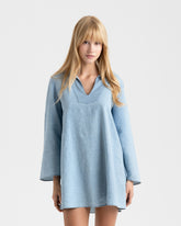 Linen Blend Chambray Cabo Dress - Women’s Clothing | 