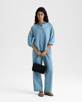 Linen Blend Chambray Belem Trousers - Women’s Clothing | 