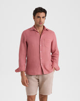Washed Linen Panama Shirt - Men’s Clothing | 