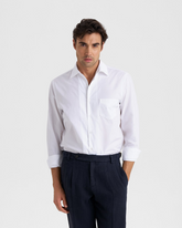 Oxford Cotton Panama Shirt - Men’s Clothing | 