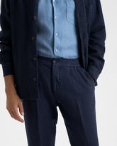 Pantaloni Portofino in Lino Tessuto - Pantaloni e Shorts Uomo | 