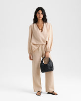 Leather Halfmoon Leather Bag | 