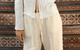 Linen Belem Trousers - EXOTIC ELEGANCE | 