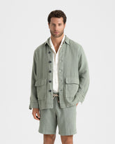 Woven Linen Sahara Linen Jacket - Men’s Clothing | 