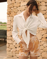 Linen Santos Shirt - Women’s Tops & Shirts | 