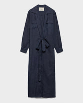 Linen Maspalomas Dress - L24MS - Vintage Navy | 