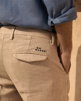 Woven Linen Milano Trousers - Men’s Clothing | 