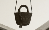 Raffia George Mini - Alex Rivière x Manebí|ALL BLACK | 