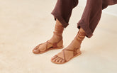 St. Tropez Leather Sandals - Summer Night Sandals | 