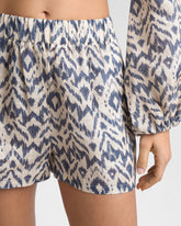 Printed Linen Bahia Shorts - Women’s Clothing | 