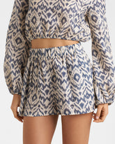 Printed Linen Bahia Shorts - Women’s Clothing | 