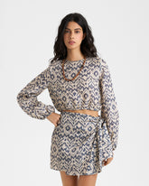 Printed Linen Paloma Shirt - New Arrivals | Women's Clothing | 