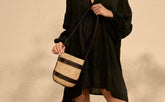 Bucket Raffia with Leather - Borse & Accessori Donna | 