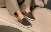 Suede With Faux Fur Loafers Espadrilles - Women's Collection | 