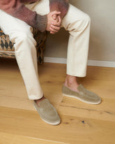 Suede With Faux Fur Loafers Espadrilles - Summer Holiday Promo | 