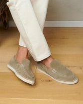 Suede With Faux Fur Loafers Espadrilles - Summer Holiday Promo | 