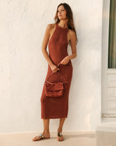 Cotton Crochet|Alicudi Dress - Rust | 