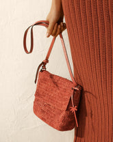 Raffia & Leather<br />Summer Night Bag Medium - Bags | 