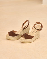Viky Soft Suede Open Toe<br />Wedge Espadrilles - Women's Bestselling Shoes | 