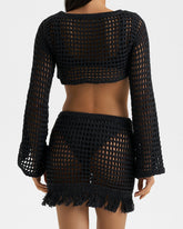 Cotton Crochet Elba Skirt - Women’s Clothing | 