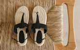 Sophia Leather & Jute<br />Thong Sandals - Alex Rivière Studio x Manebí | 