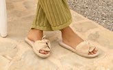 Soft Suede Sandals With Knot - Women's Shoes|Private Sale | 