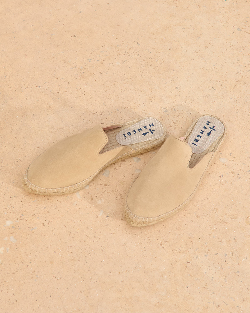 Suede Mules - Hamptons Champagne Beige