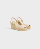 Suede Slingback Wedge Espadrilles | 