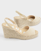 Suede Slingback Wedge Espadrilles | 