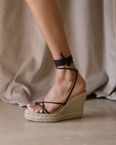 Sienna Thongs Lace-Up<br />Wedge Espadrilles - Women Preview | 