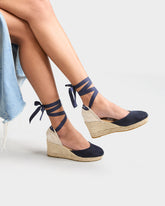 Suede Low Wedge Espadrilles - Wedge Espadrilles | 