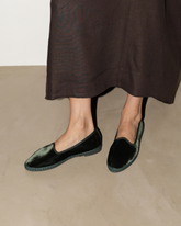Demi Silk Velvet Venetian Shoes - SS24 Collection|Alex Rivière Studio x Manebí | 