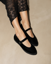 Ella Silk Velvet Mary Jane - Shoes|Alex Rivière Studio x Manebí | 