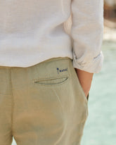 Washed Linen Positano Shorts - Men's Pants & Shorts | 