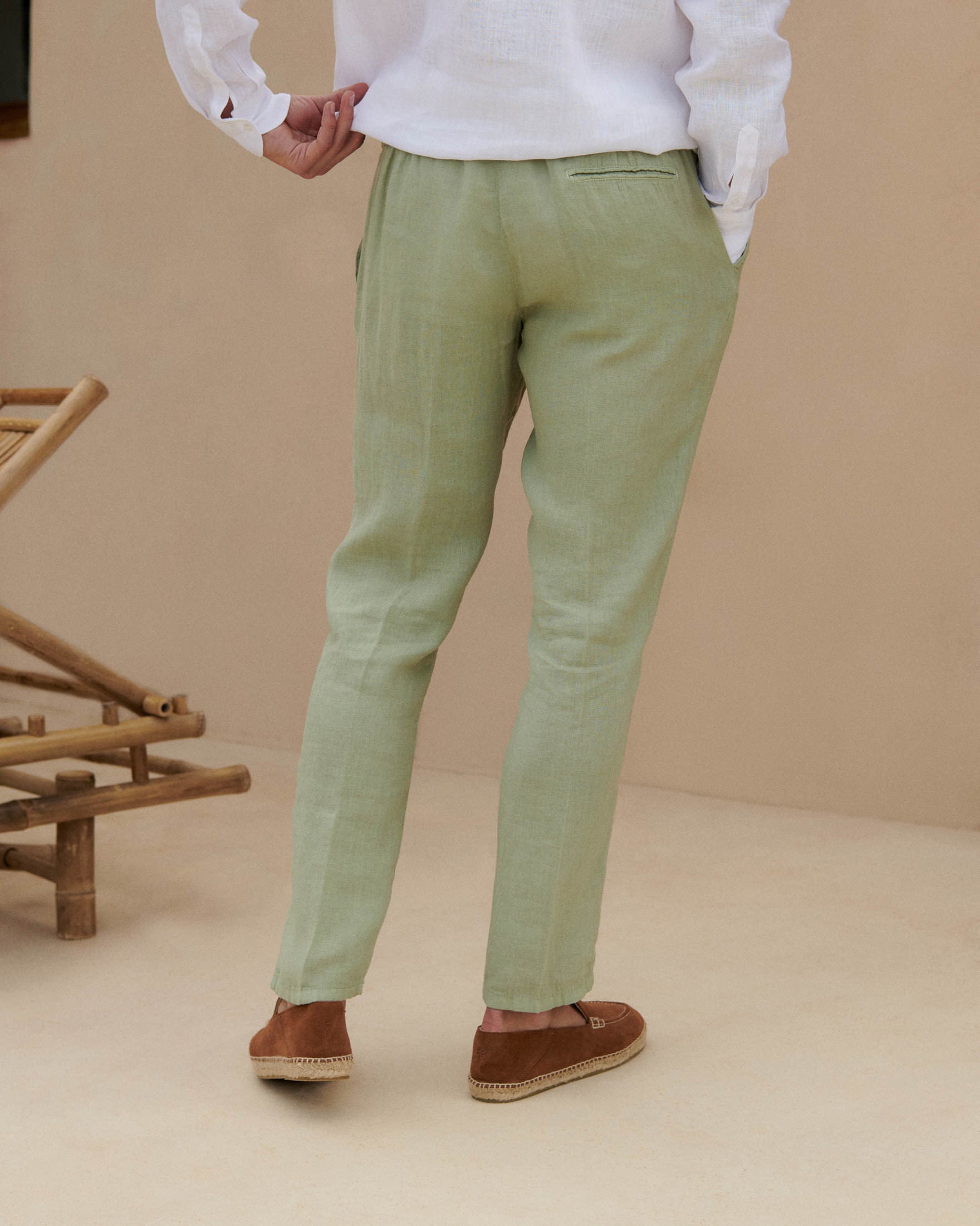 Venice Trousers - Military Green