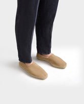 Suede Squared Toe Espadrilles - Espadrilles | 