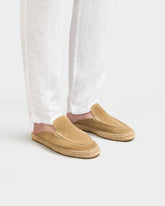 Sabot Mocassini Traveler in Pelle Scamosciata - Espadrillas Uomo | 