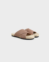 Suede Crossed Bands Sandals - Men Shoes | 