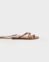 Valentina Leather Tie-Up Sandals - Women's Shoes | 