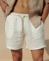 Washed Linen Malibu Shorts - Men Preview | 