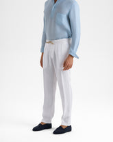 Washed Linen Venice Trousers - Men’s Collection | 