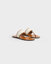Be Canvas & Leather Thong Sandals - Women's Bestselling Shoes | 