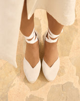Soft Suede Heart-Shaped<br />Wedge Espadrilles - Love Bridal Collection | 