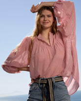 Cotton-Silk Voile Baja Shirt - No Tote | 