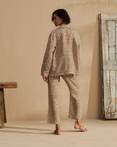 Printed Washed Linen Belem Trousers - Private Sale|Women's Edit | 