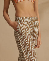 Printed Washed Linen Belem Trousers - Private Sale|Women's Edit | 
