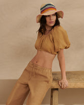 Linen Palmas Top | 