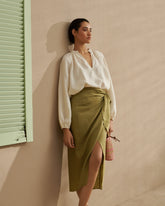 Linen Lencois Skirt - All | 